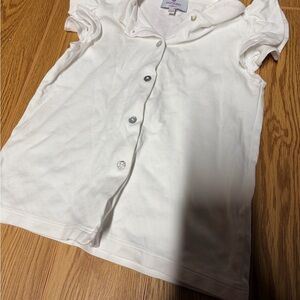 White Pima Cotton Kids Shirt by Nantucket Kids